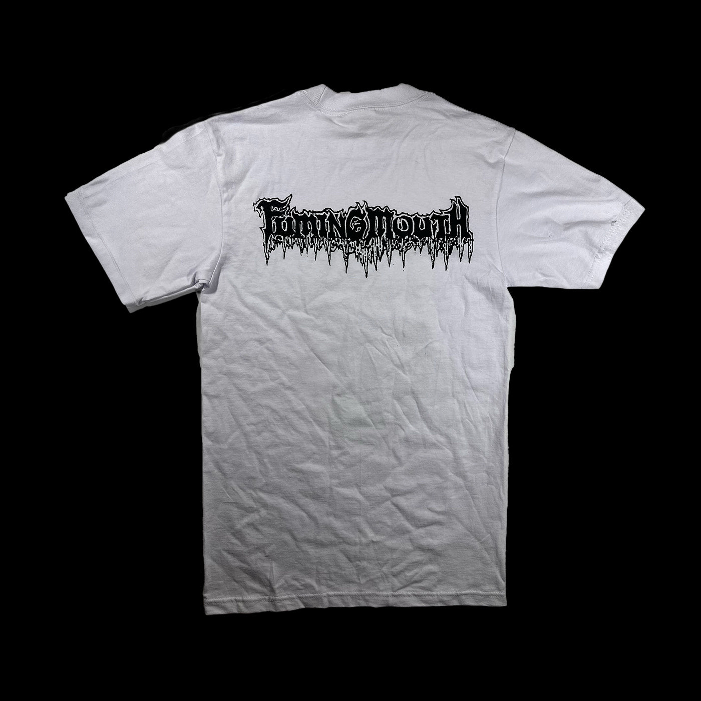 White Burning Skull T Shirt
