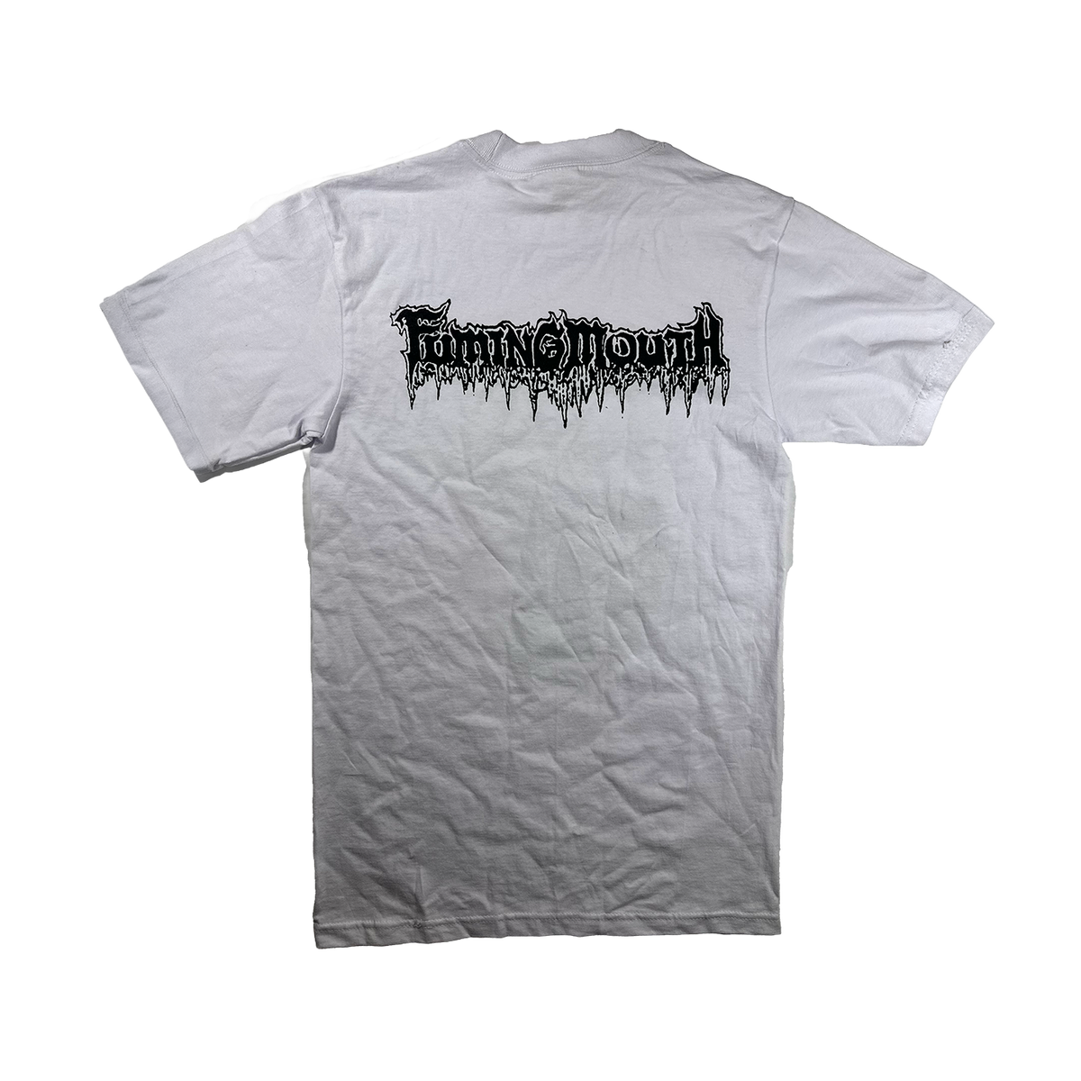 White Burning Skull T Shirt