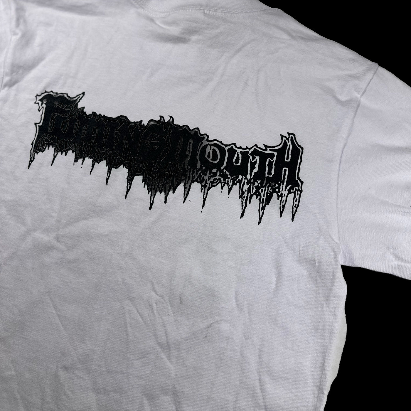White Burning Skull T Shirt