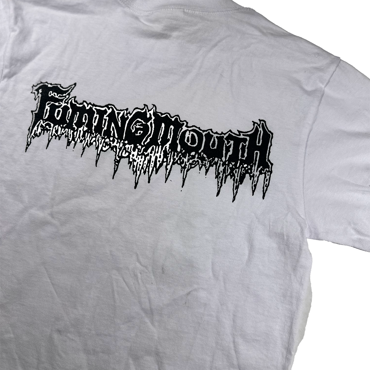 White Burning Skull T Shirt